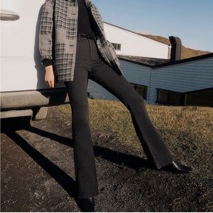 Madewell: Skinny Flare Jeans in Bellhaven Wash: Slit-Hem Edition